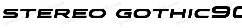 stereo gothic900字体转换